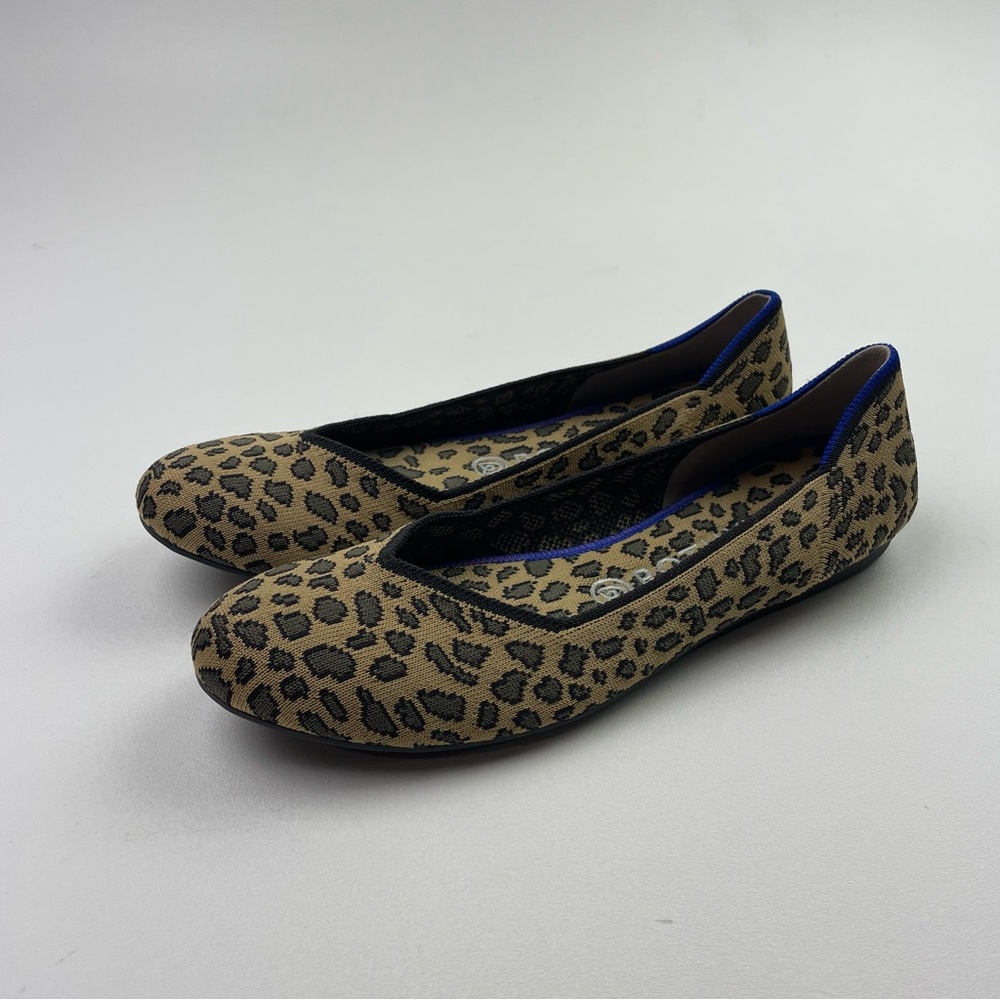 Rothy's Round Toe Flats Leopard Women’s Size 9 Flat Ballet Shoes
